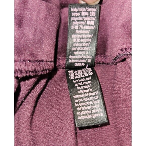Victoria Secret Purple Velour Pull On Soft Lounge Jogging Pants Women Size XL - Picture 9 of 10